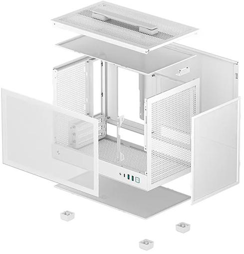 Deepcool - Caixa ATX Deepcool CH160 High-Airflow Branca Vidro Temperado