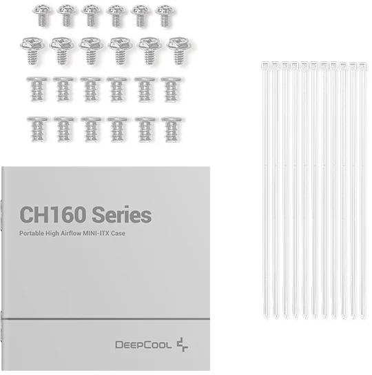 Deepcool - Caixa ATX Deepcool CH160 High-Airflow Branca Vidro Temperado