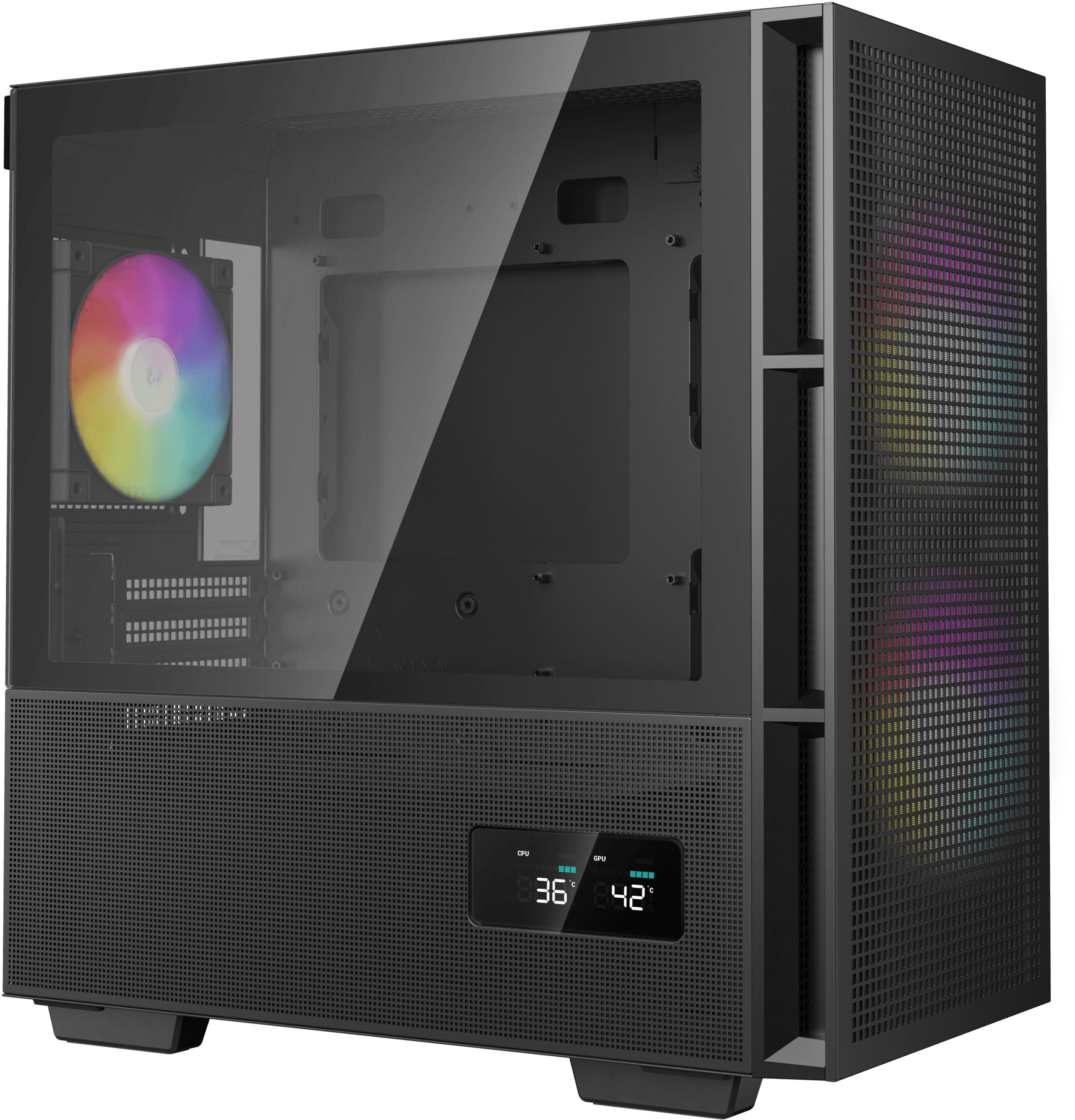 Deepcool - Caixa ATX Deepcool CH360 Digital Preta Vidro Temperado