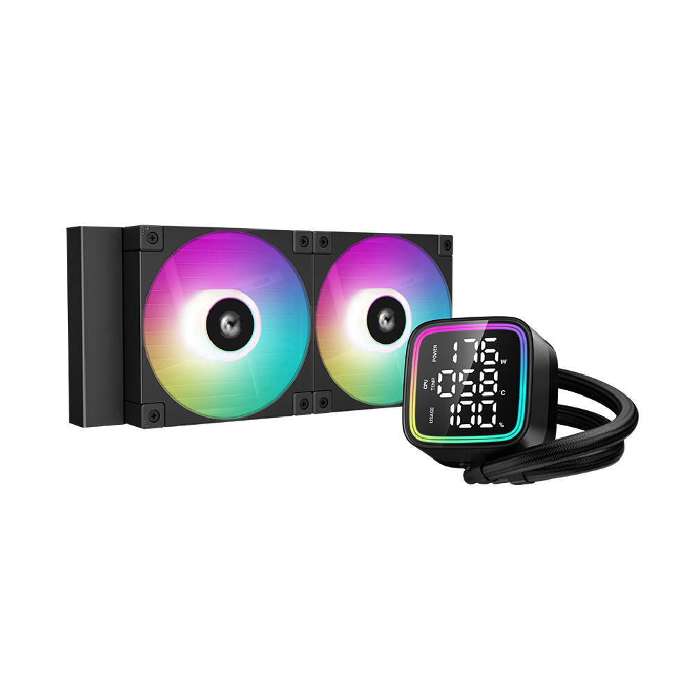 Deepcool - Water Cooler CPU Deepcool LD240 ARGB 240mm Digital Preto