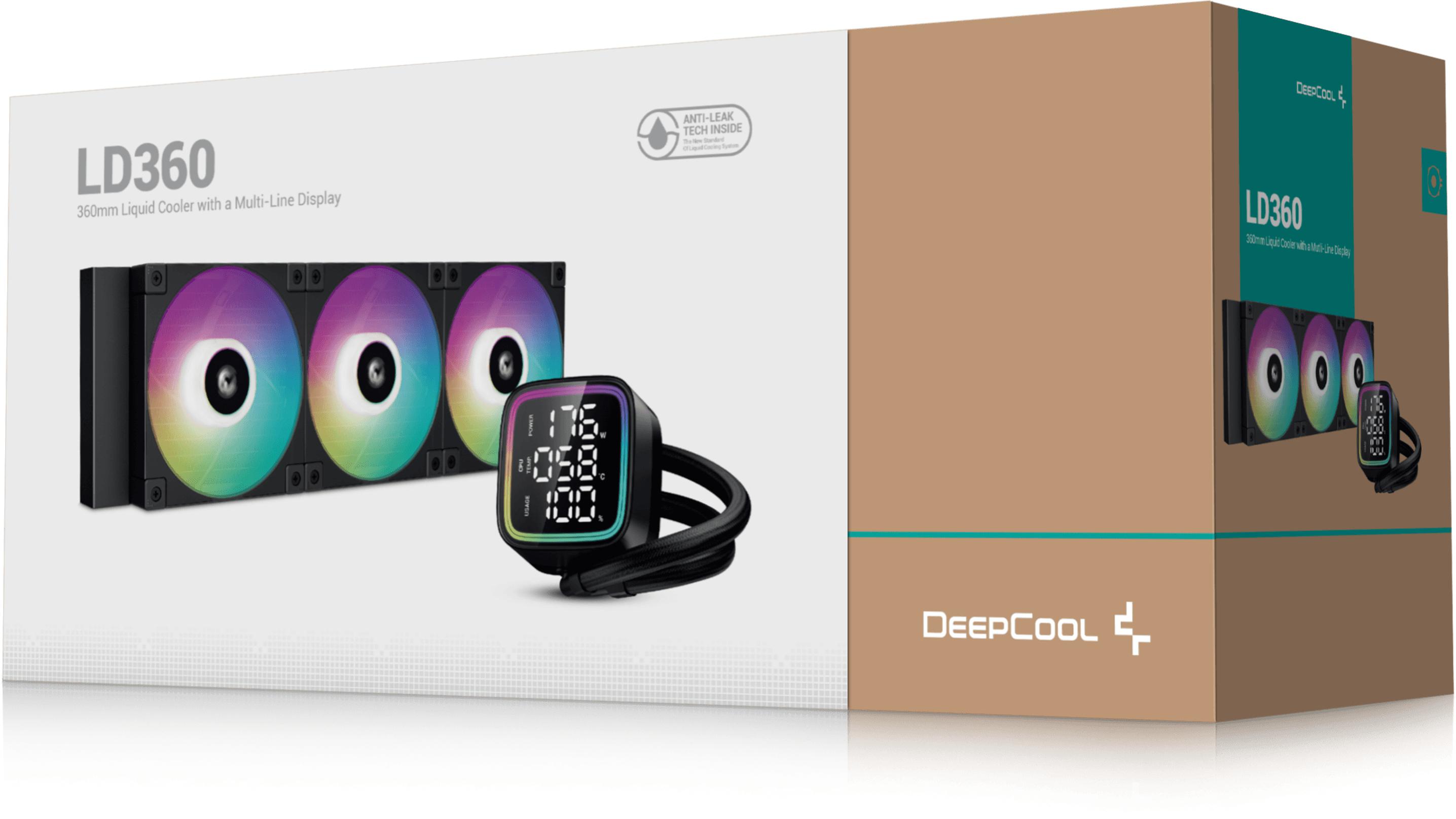 Deepcool - Water Cooler CPU Deepcool LD360 ARGB 360mm Digital Preto