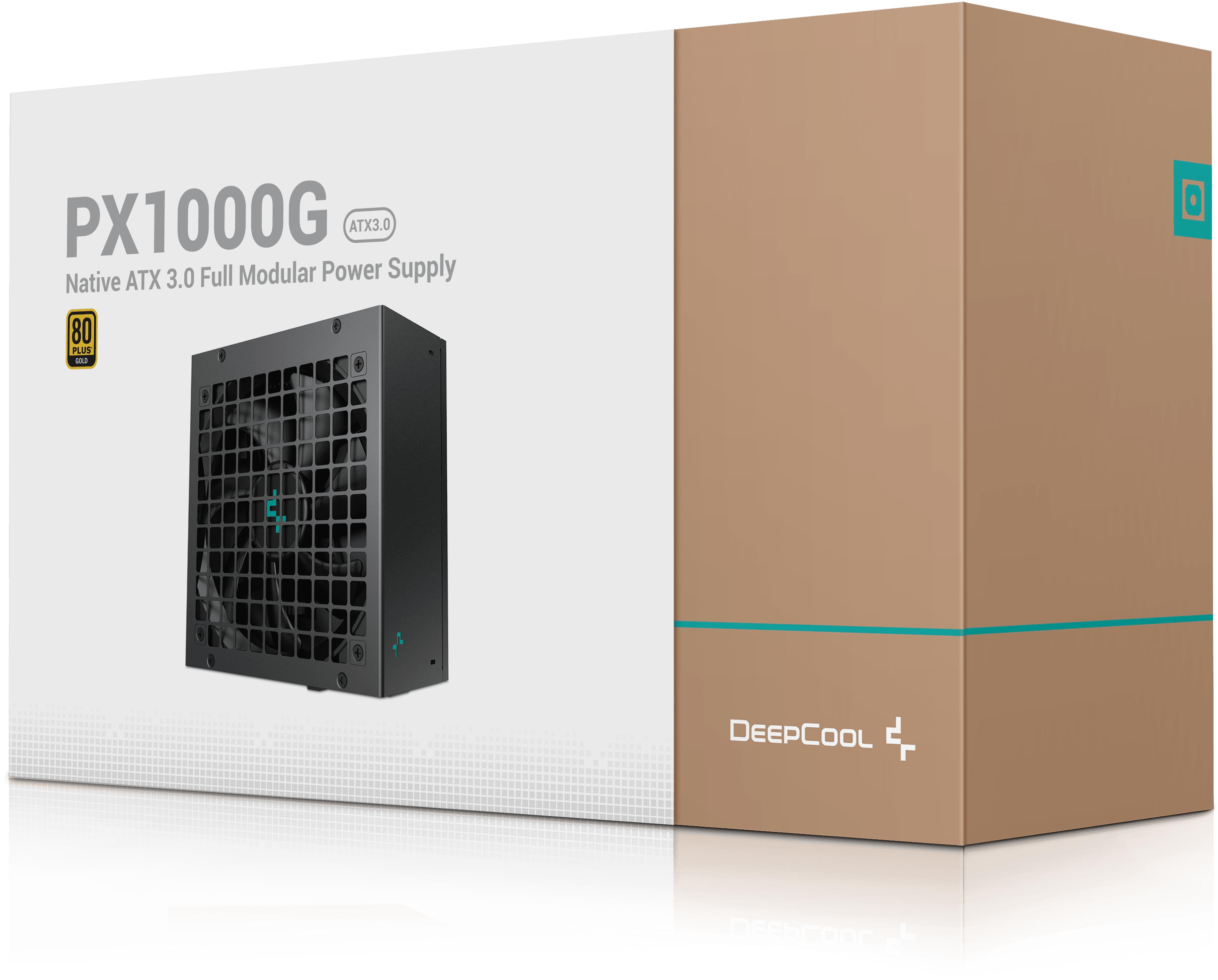 Deepcool - Fonte de Alimentação Modular Deepcool PX1000-G 1000W 80 Plus Gold ATX 3.0 Preta