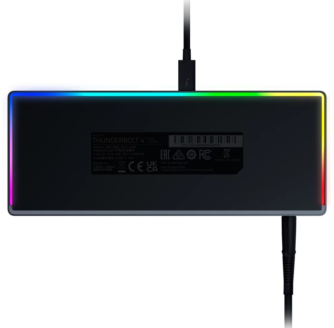 Razer - Docking Station Razer Thunderbolt 4 Chroma Black