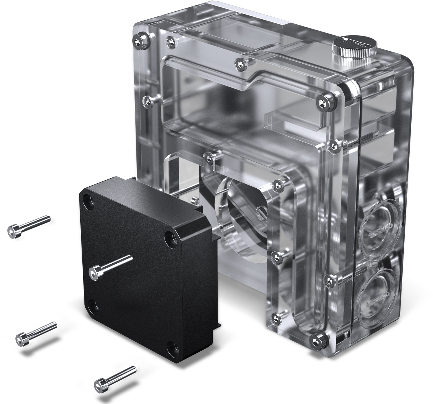 Phanteks - Reservatório Phanteks Glacier EZ-Fit 120RES-DDC ARGB Branco