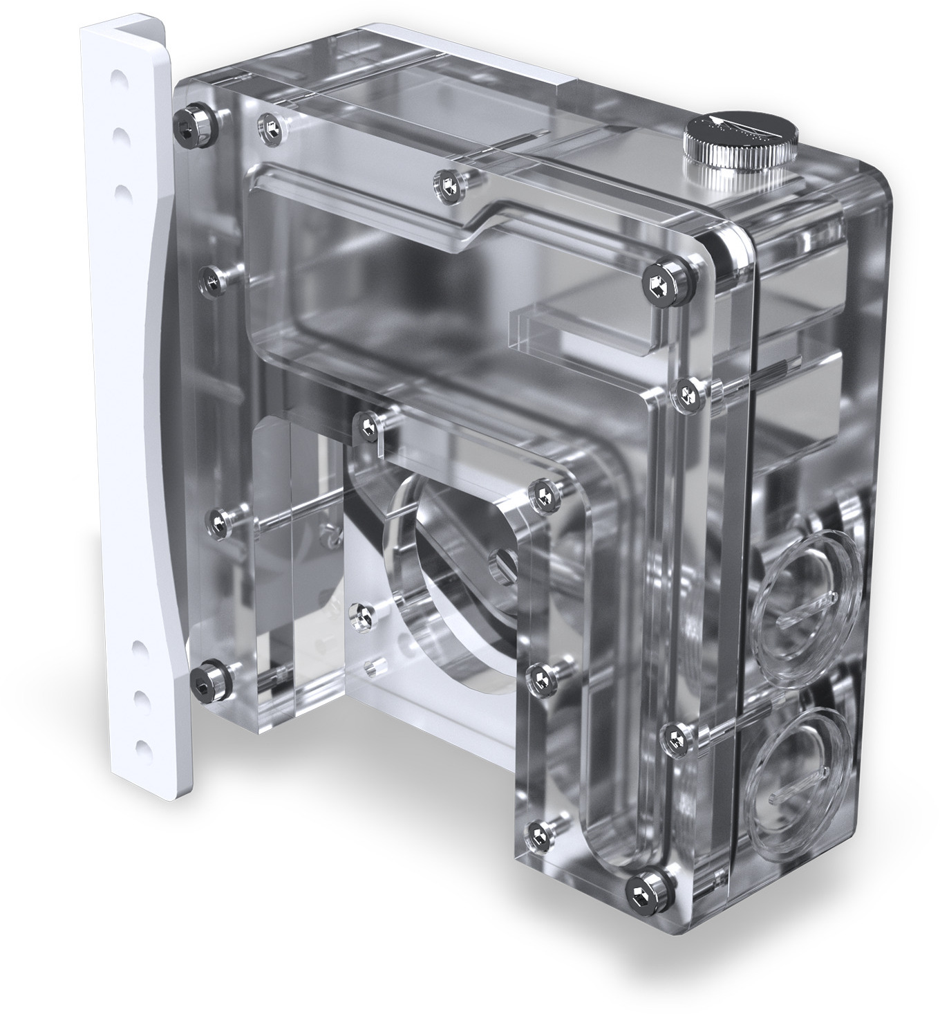 Phanteks - Reservatório Phanteks Glacier EZ-Fit 120RES-DDC ARGB Branco