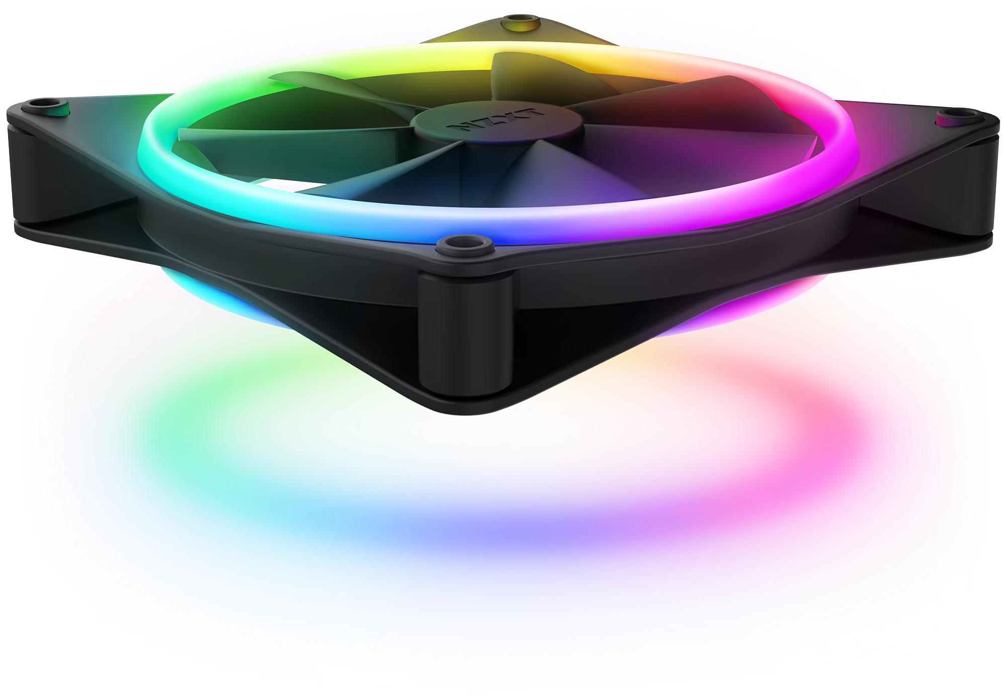 NZXT - Ventoinha NZXT F120 RGB DUO 120mm c/Controlador RGB Preto
