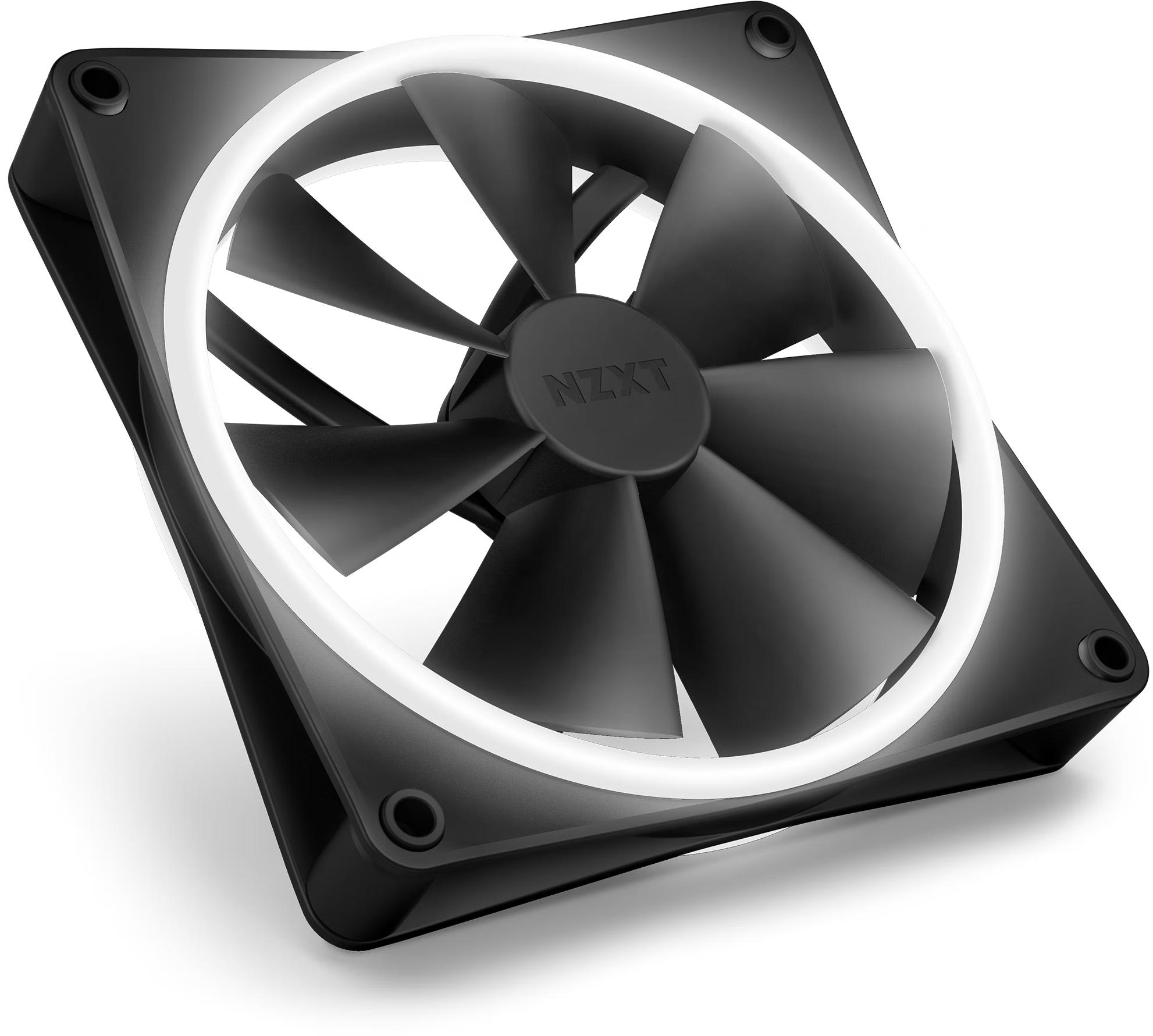 NZXT - Ventoinha NZXT F120 RGB DUO 120mm c/Controlador RGB Preto