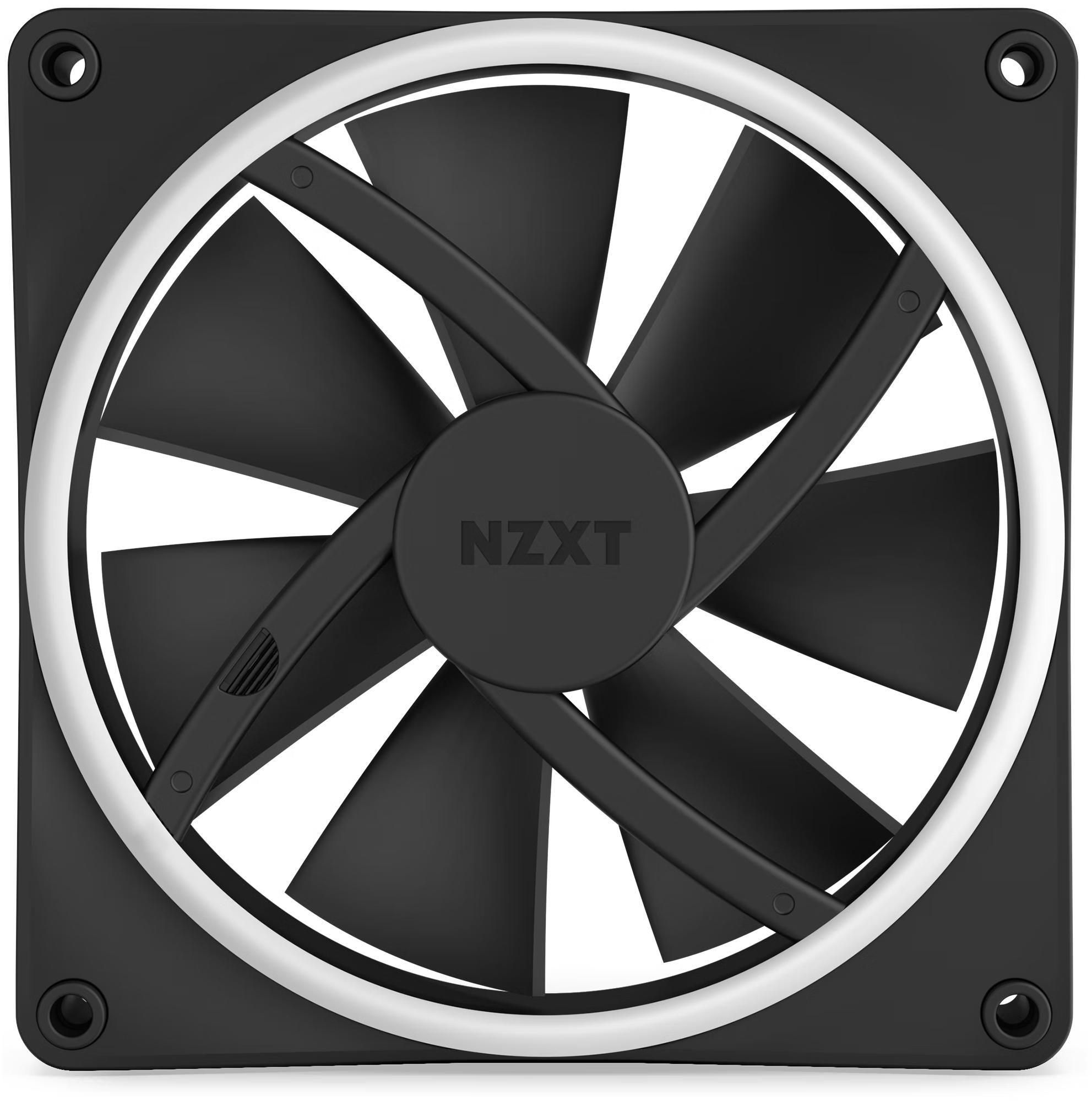 NZXT - Ventoinha NZXT F120 RGB DUO 120mm c/Controlador RGB Preto