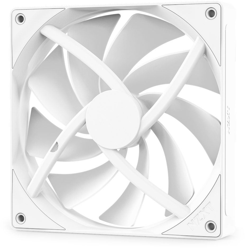 NZXT - Ventoinha NZXT F140 Q QUIET AIRFLOW V2 140mm - Single Pack Brancas