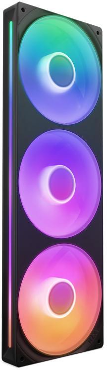 Ventoinha NZXT F360 RGB Core Single-Frame Pretas - Tripla Ventoinha 120mm ( 360mm )