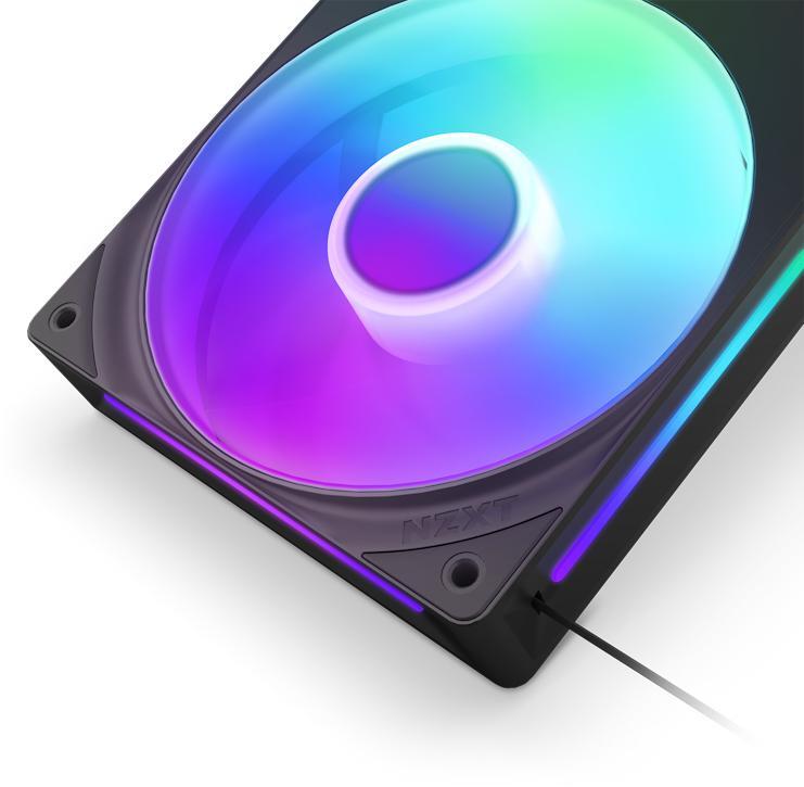 NZXT - Ventoinha NZXT F360 RGB Core Single-Frame Pretas - Tripla Ventoinha 120mm ( 360mm )