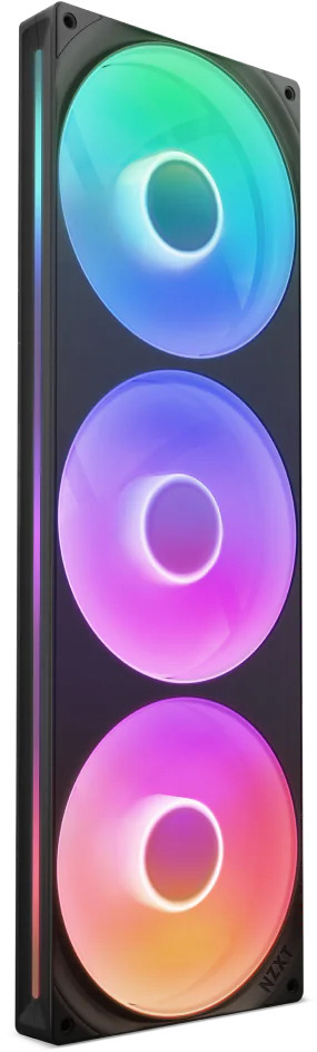 Ventoinha NZXT F420 RGB Core Single-Frame Pretas - Tripla Ventoinha 140mm ( 420mm )