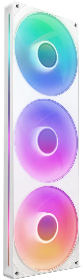 NZXT - Ventoinha NZXT F420 RGB Core Single-Frame Brancas - Tripla Ventoinha 140mm ( 420mm )