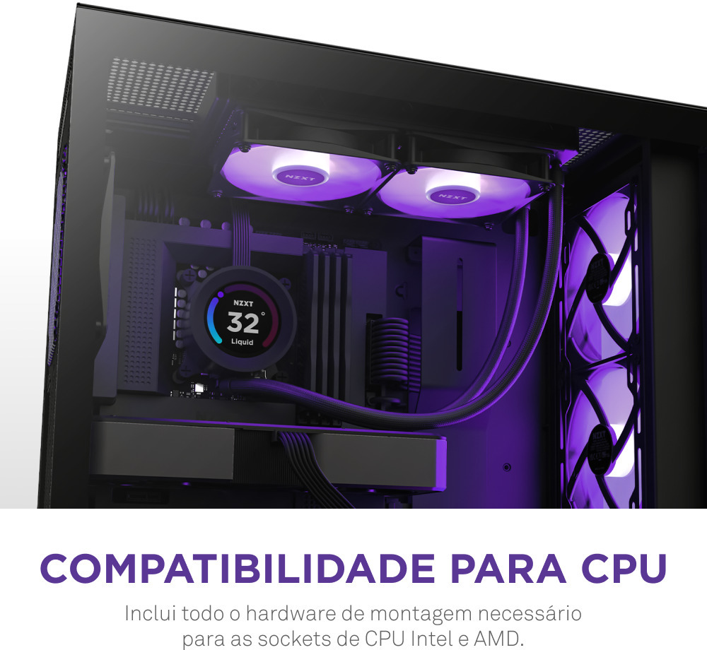 NZXT - Water Cooler CPU NZXT Kraken Elite 240 RGB Preto