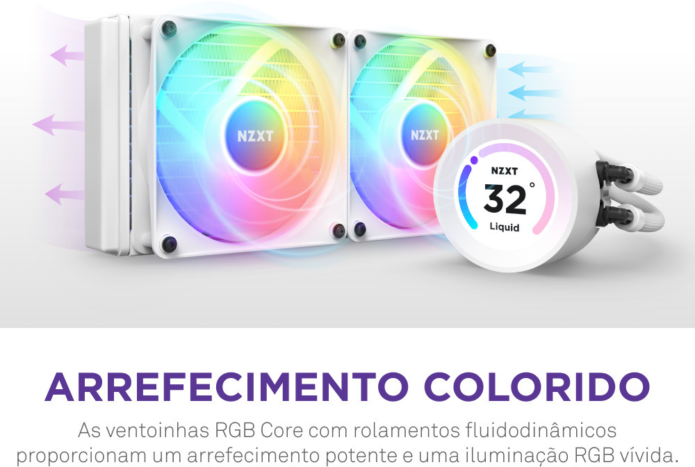 NZXT - Water Cooler CPU NZXT Kraken Elite 240 RGB Branco