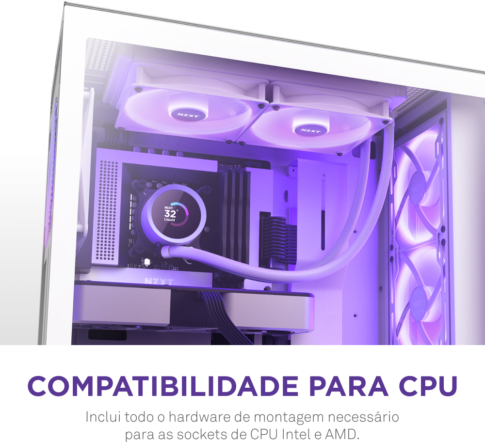 NZXT - Water Cooler CPU NZXT Kraken 280 RGB Branco