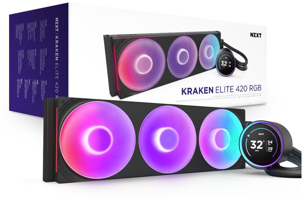 NZXT - Water Cooler CPU NZXT Kraken Elite 420 (2025) RGB Preto