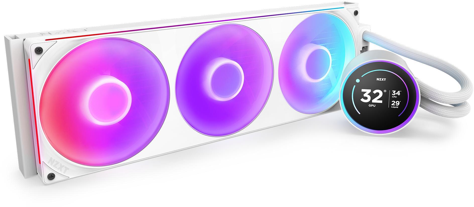NZXT - Water Cooler CPU NZXT Kraken Elite 420 (2025) RGB Branco