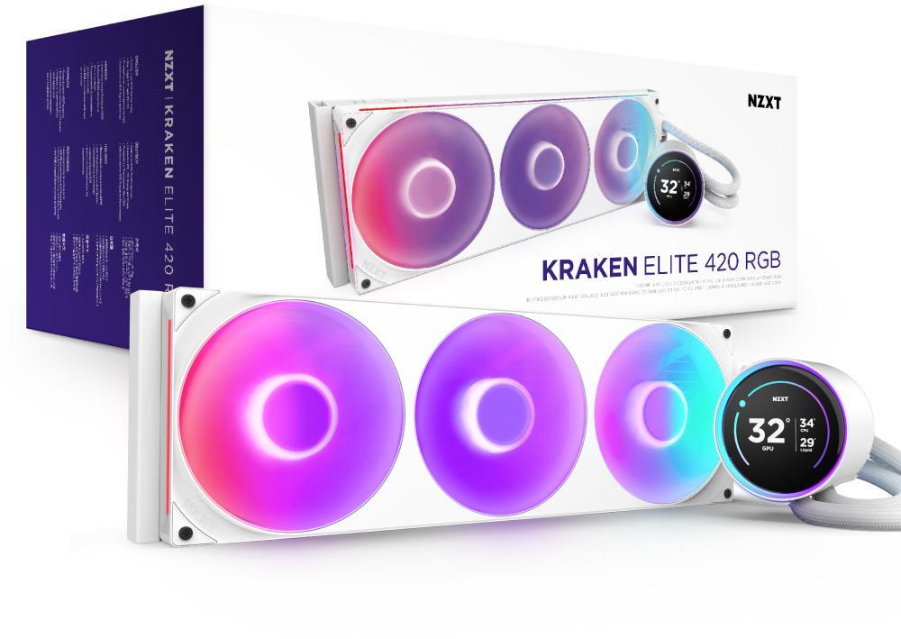 NZXT - Water Cooler CPU NZXT Kraken Elite 420 (2025) RGB Branco