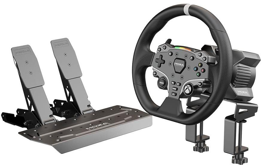 Moza Racing - ** B Grade ** Conjunto MOZA Racing R3 Racing Simulator ( Base Volante Direct Drive R3 + Volante ES + Pedais SR-P Lite + Suporte de Mesa R5)