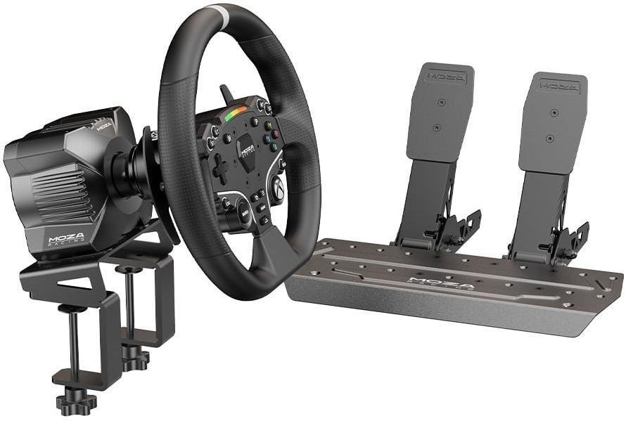 Moza Racing - ** B Grade ** Conjunto MOZA Racing R3 Racing Simulator ( Base Volante Direct Drive R3 + Volante ES + Pedais SR-P Lite + Suporte de Mesa R5)