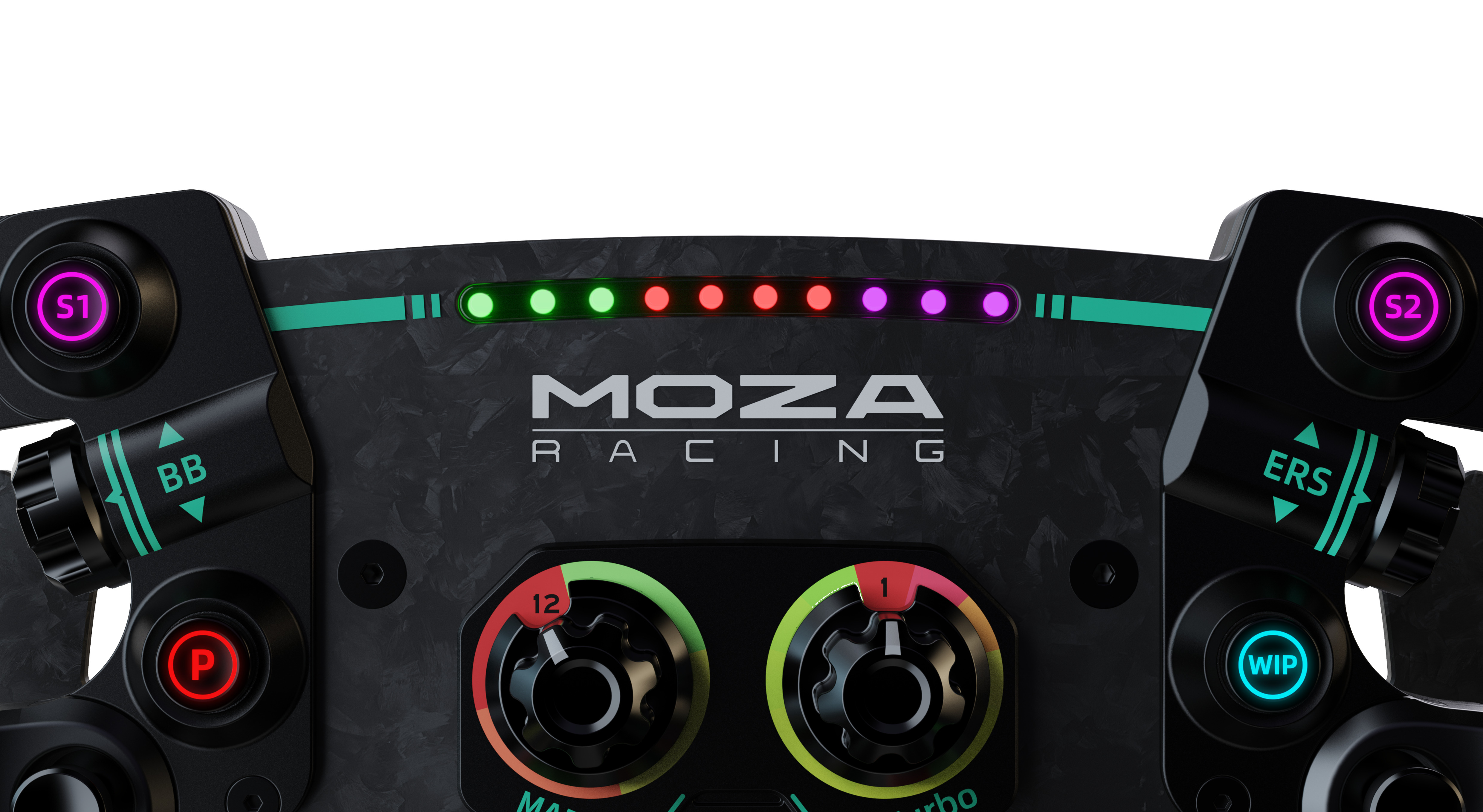 Moza Racing - Volante MOZA Racing GS V2P Pele-Microfibra RS056