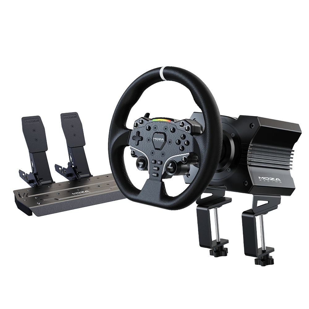 MOZA Racing Set (R5 Direct Drive Wheelbase, ES Steering Wheel, SR-P Lite Pedals)