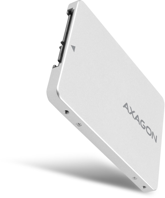 Caixa Interna AXAGON RSS-M2SD SATA 2.5" para NGFF M.2 SSD; Aluminio Silver