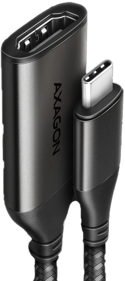 AXAGON - Cabo AXAGON RVC-HI2M USB-C -> HDMI 2.0 adapter 4K/60Hz Aluminum, 25cm