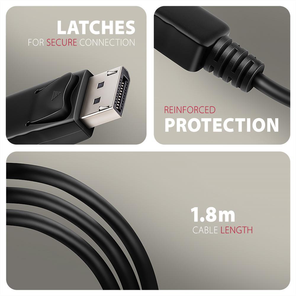 AXAGON - Adaptador Mini AXAGON RVD-HI20C2 DisplayPort para HDMI, 4K/60Hz 1,8m
