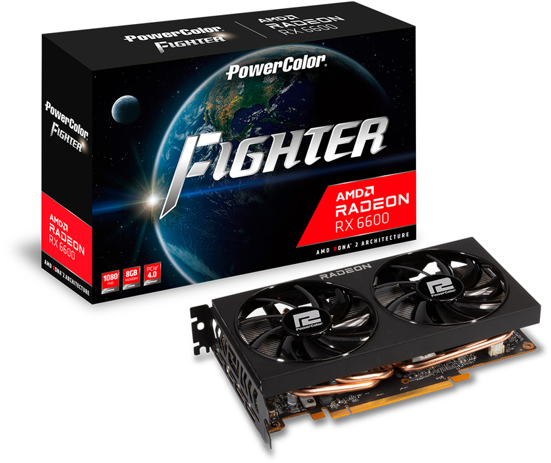 Gráfica PowerColor Radeon RX 6600 Fighter 8GB GD6