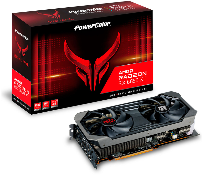 Gráfica PowerColor Radeon RX 6650 XT Red Devil OC 8GB GD6