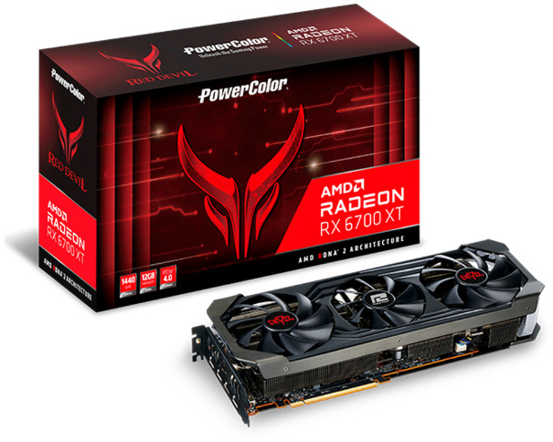 Gráfica PowerColor Radeon RX 6700 XT Red Devil OC 12GB GD6
