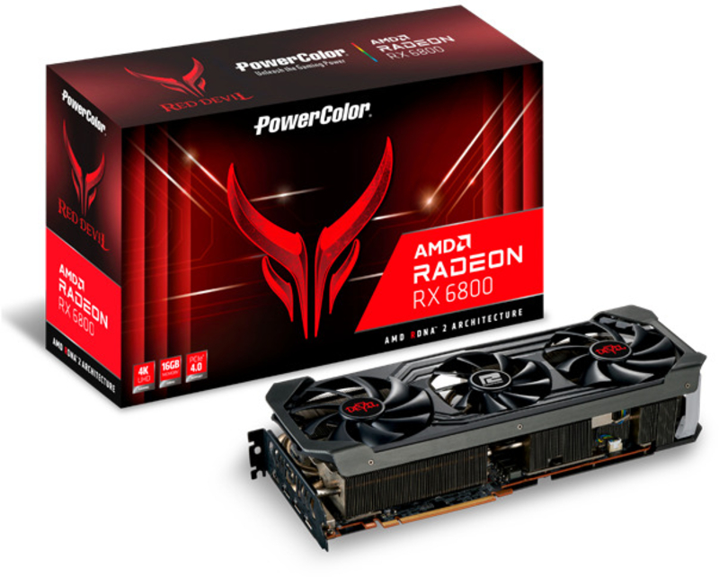 Gráfica PowerColor Radeon RX 6800 Red Devil OC 16GB GD6