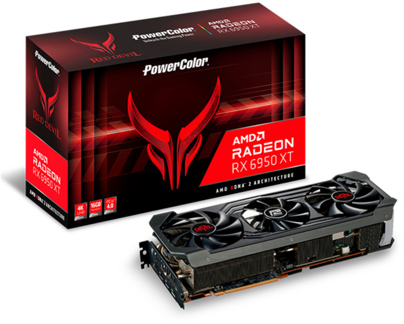 PowerColor - Gráfica PowerColor Radeon RX 6950 XT Red Devil OC 16GB GD6