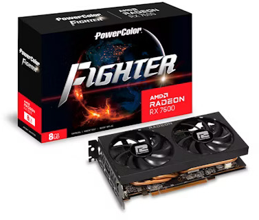 PowerColor - ** B Grade ** Gráfica PowerColor Radeon RX 7600 Fighter 8GB GDDR6