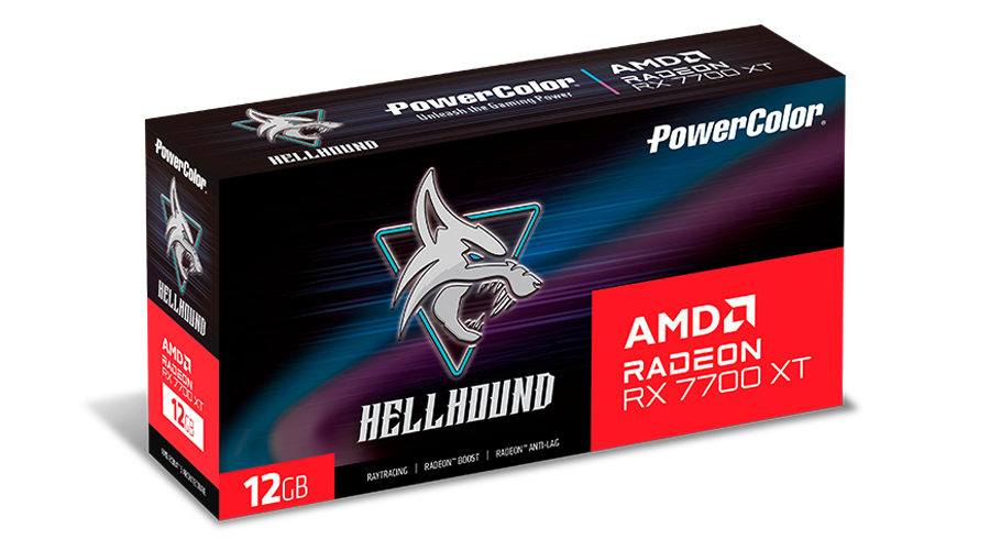 PowerColor - Gráfica PowerColor Radeon RX 7700 XT Hellhound OC 12GB GDDR6