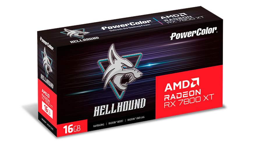 PowerColor - Gráfica PowerColor Radeon RX 7800 XT Hellhound OC 16GB GDDR6