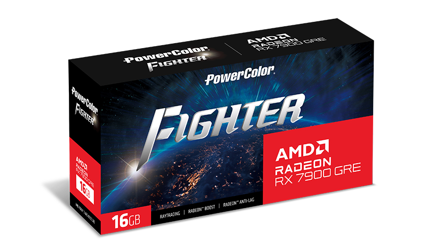 PowerColor - Gráfica PowerColor Radeon RX 7900 GRE Fighter OC 16GB GDDR6