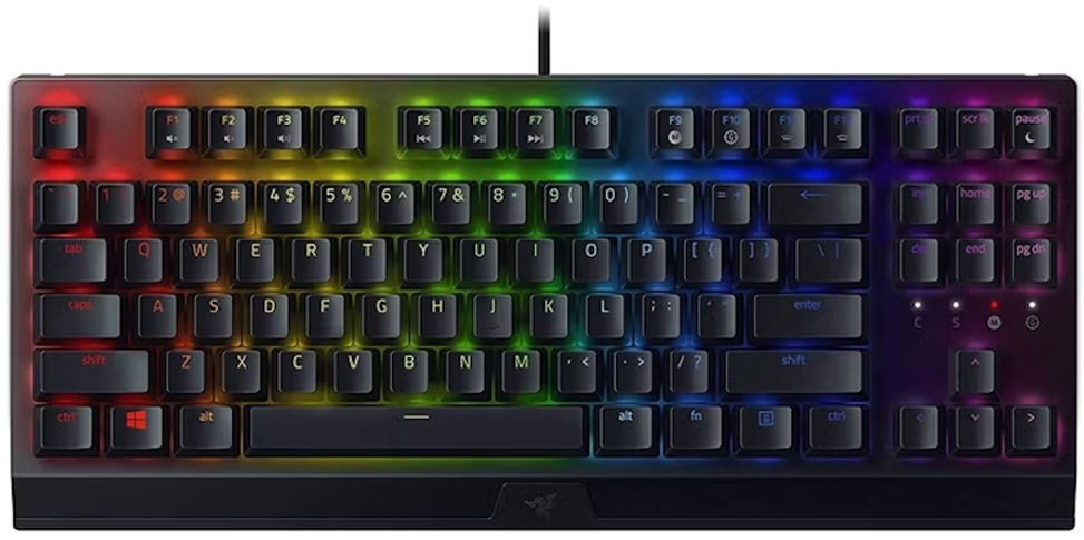 ** B Grade ** Teclado Razer Blackwidow Tenkeyless Green Switch Mecânico US Layout