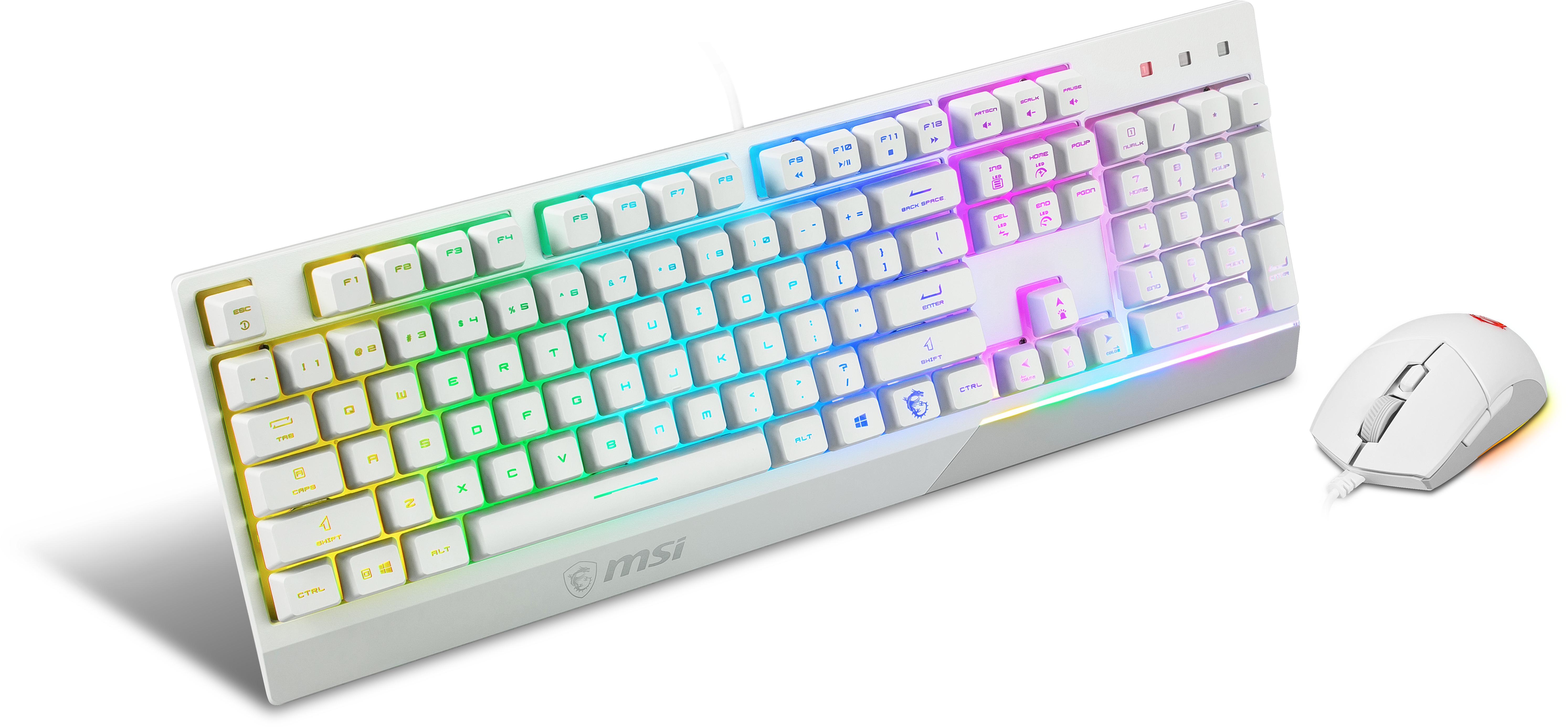 MSI - Teclado + Rato MSI Vigor GK30 Combo (ES) Branco
