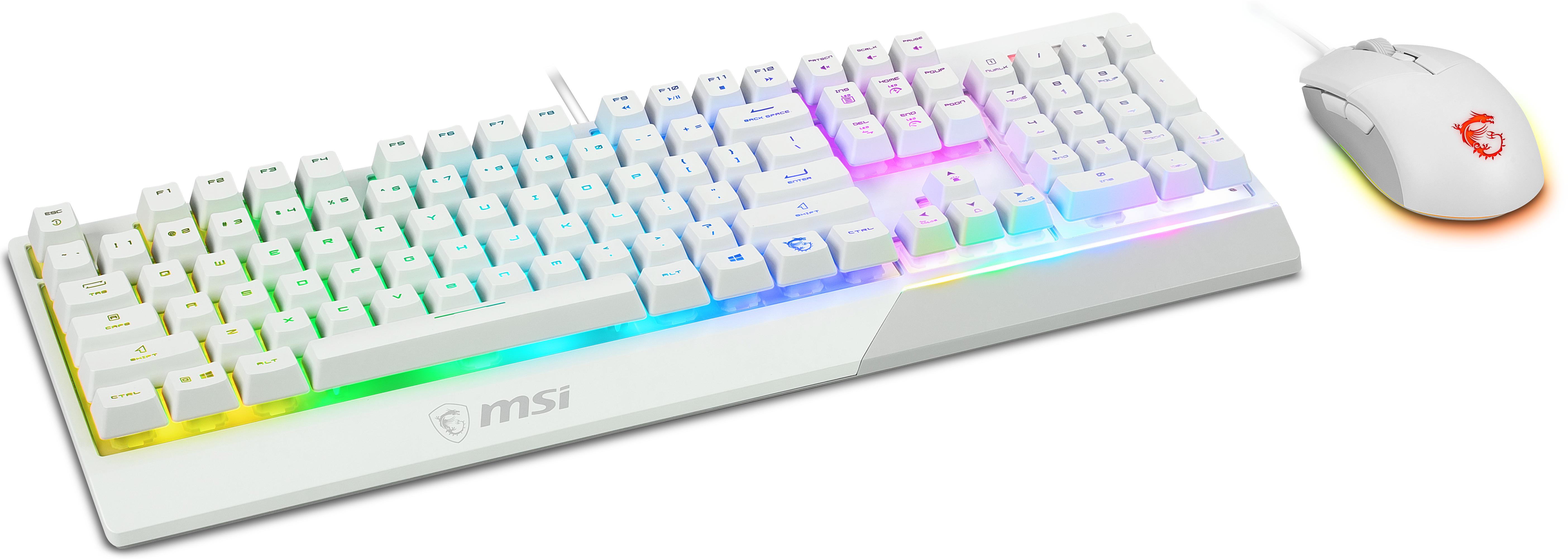 MSI - Teclado + Rato MSI Vigor GK30 Combo (ES) Branco
