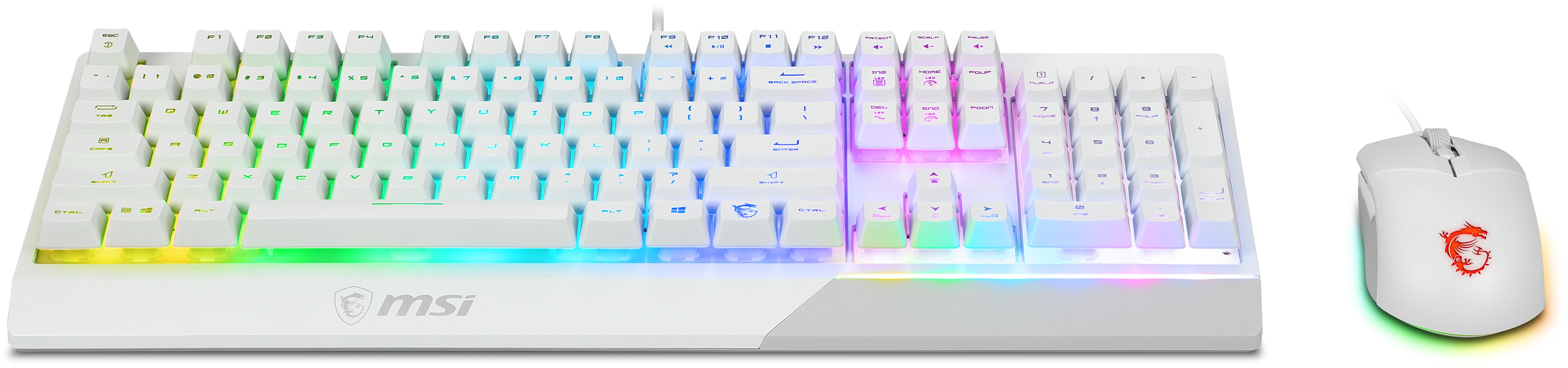 MSI - Teclado + Rato MSI Vigor GK30 Combo (ES) Branco