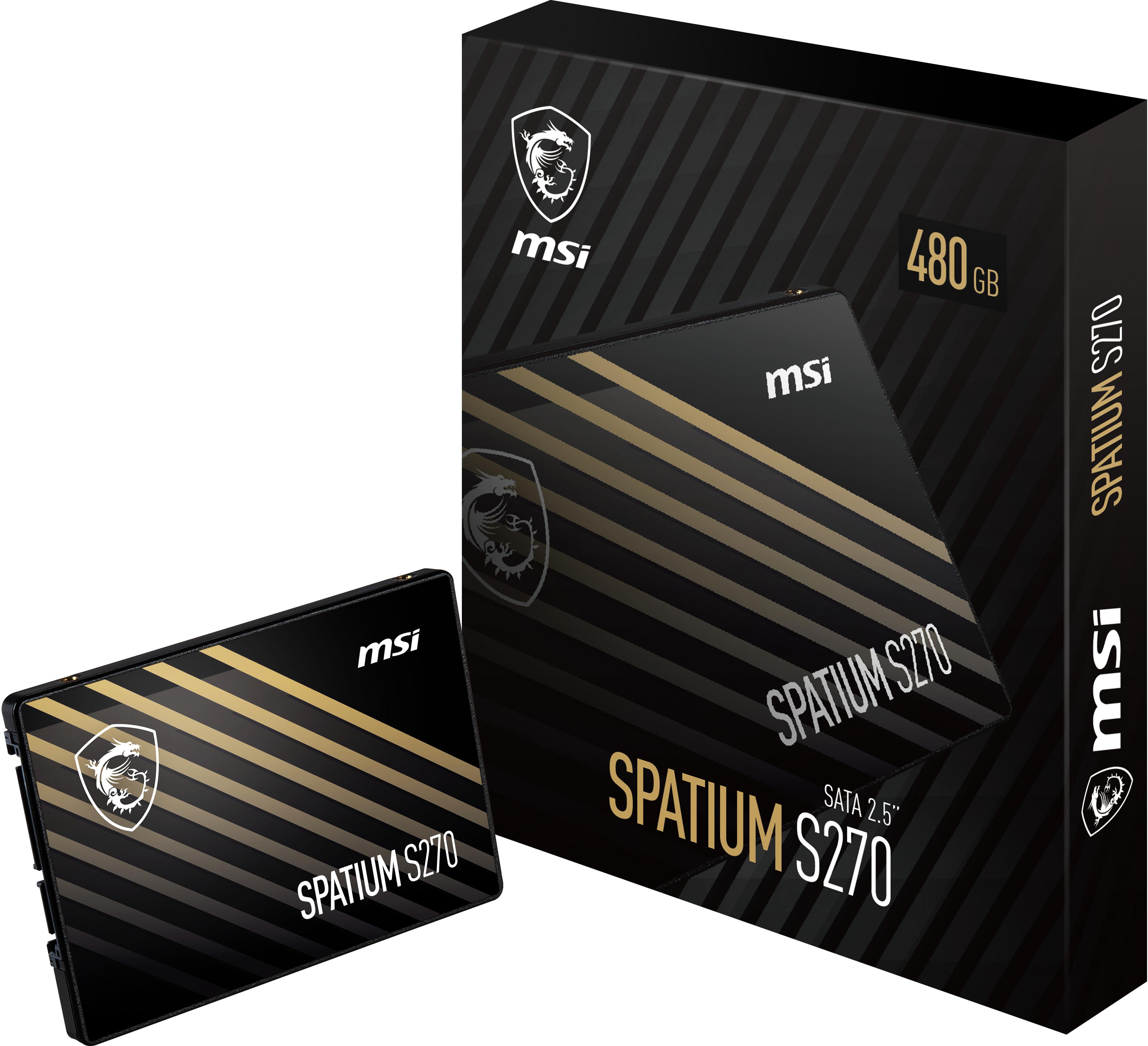 Disco SSD MSI SPATIUM S270 480GB SATA III