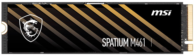 MSI - SSD MSI SPATIUM M461 500GB Gen4 M.2 NVMe (4700/1700MB/s)