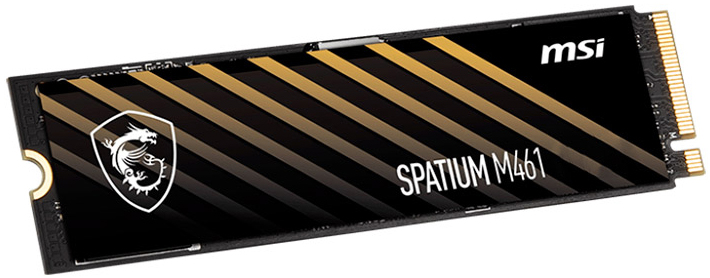 MSI - SSD MSI SPATIUM M461 500GB Gen4 M.2 NVMe (4700/1700MB/s)