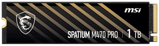 MSI - SSD MSI SPATIUM M470 PRO 1TB Gen4 M.2 NVMe (6000/4500MB/s)