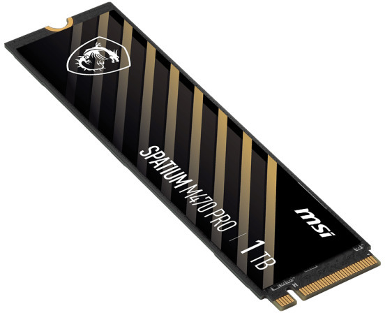 MSI - SSD MSI SPATIUM M470 PRO 1TB Gen4 M.2 NVMe (6000/4500MB/s)