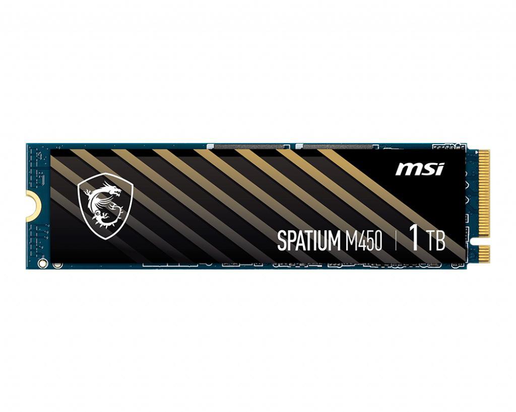 MSI - SSD MSI SPATIUM M450 1TB Gen4 M.2 NVMe V1 (3400/2400MB/s)