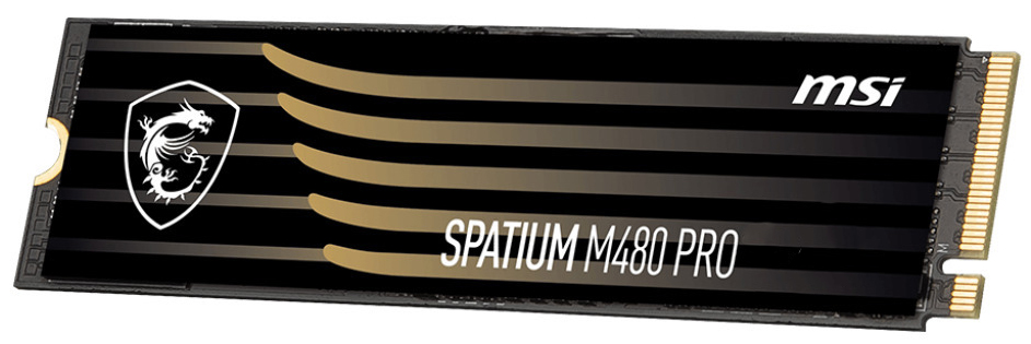 MSI - SSD MSI SPATIUM M480 PRO 1TB Gen4 M.2 NVMe (7400/6000MB/s)